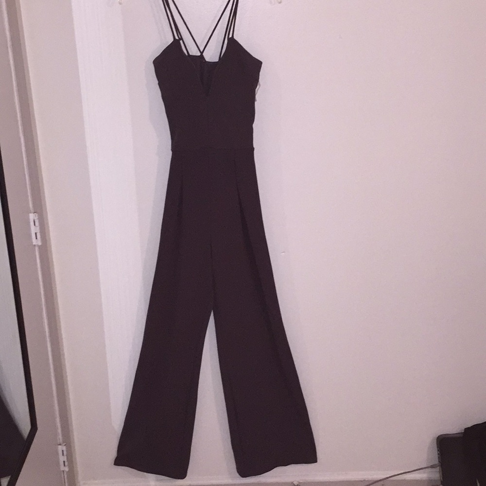 Grey Strappy Palazzo Jumpsuit